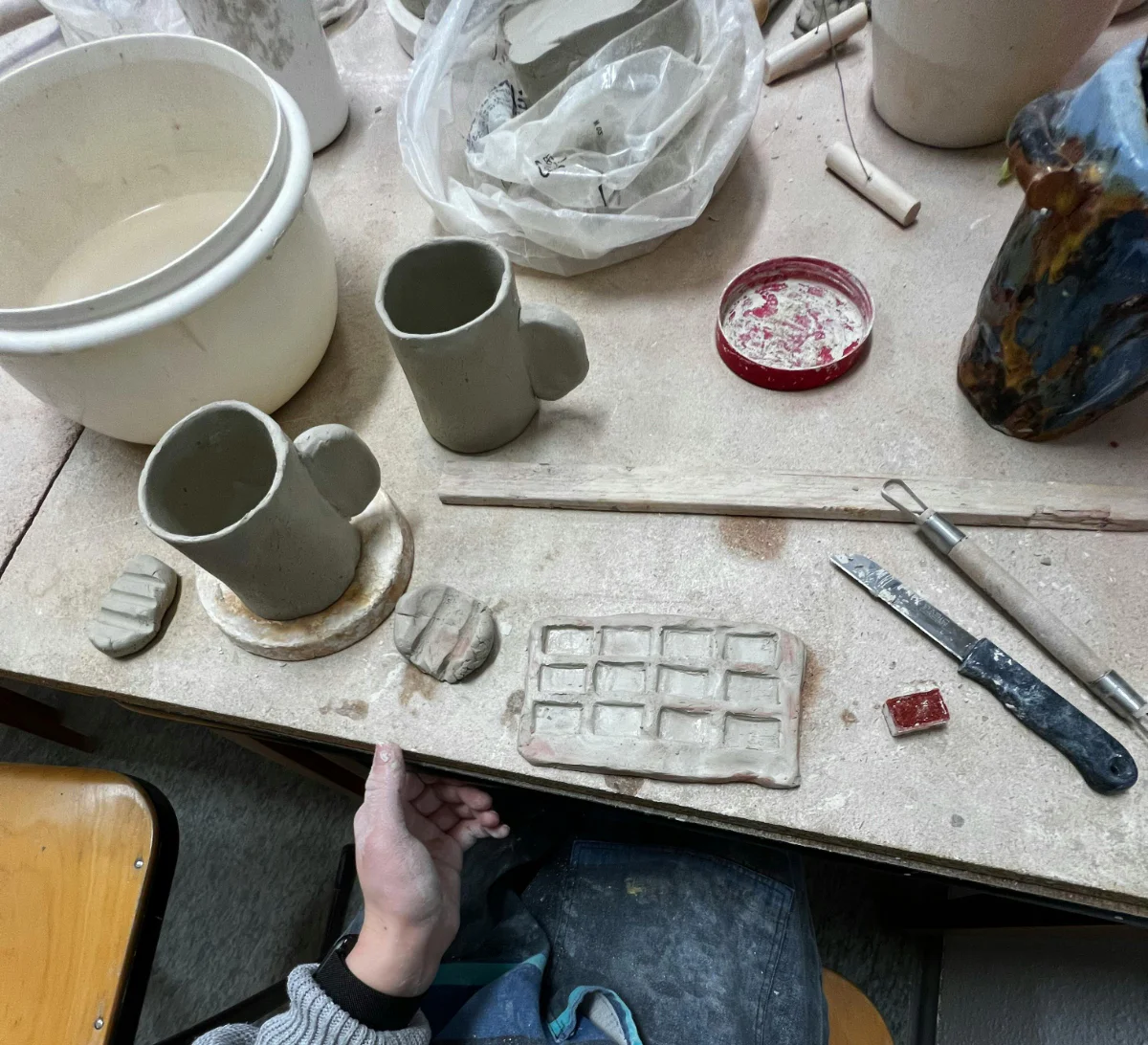 Afternoon: Lunch & Pottery