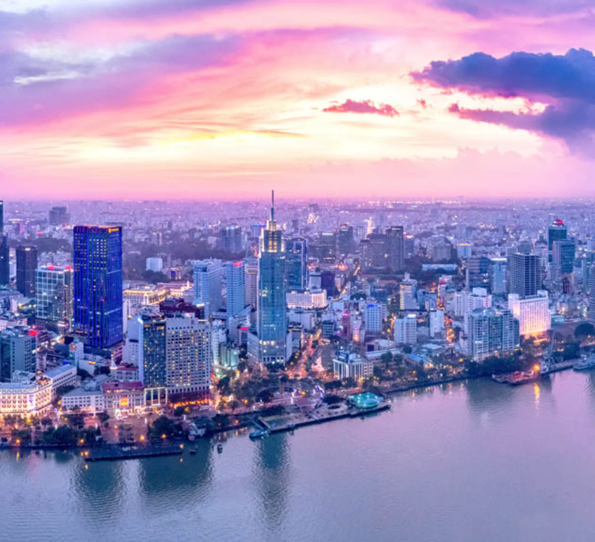 Arrival at Ho-Chin-Minh