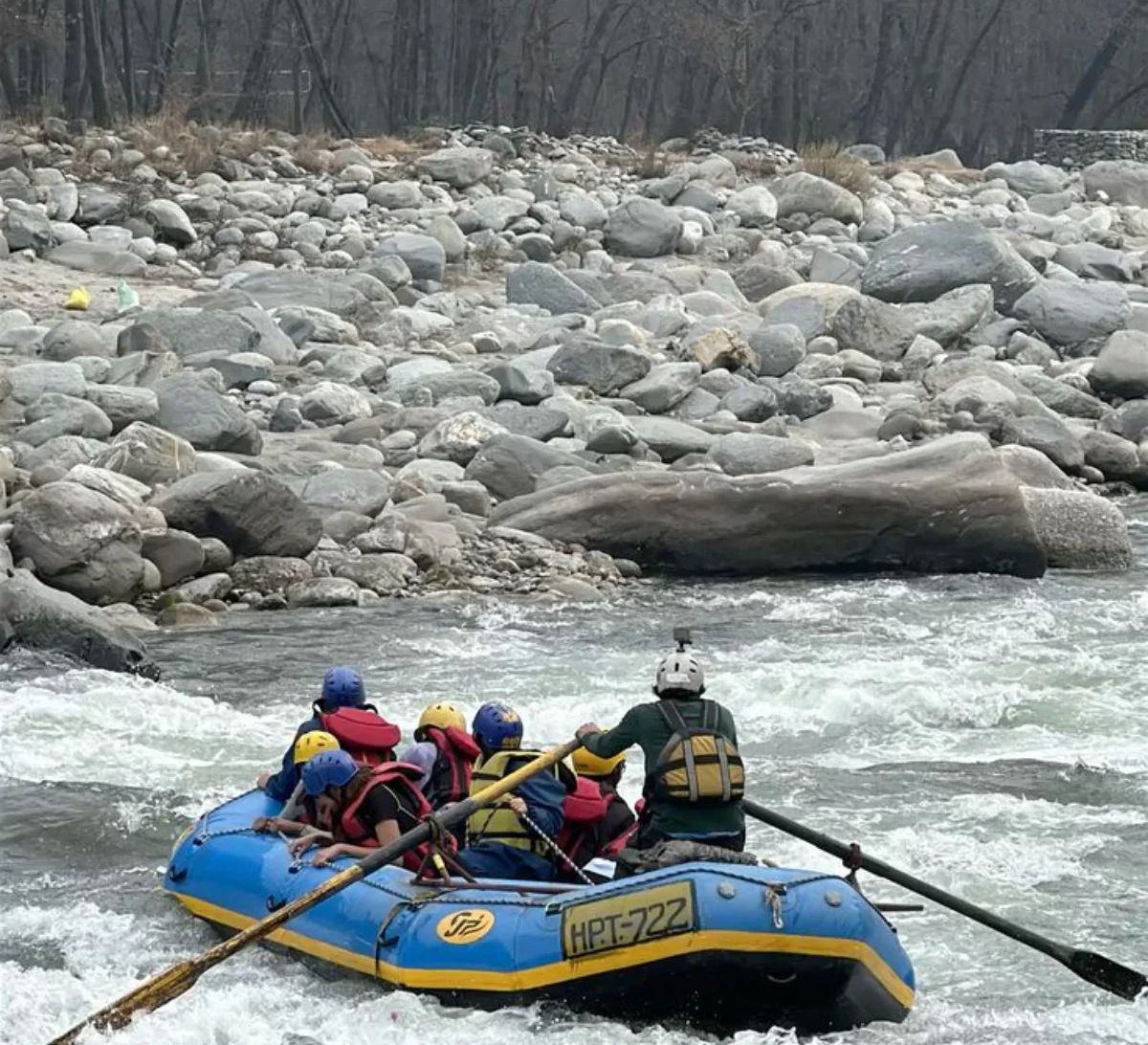 Head for Kullu from Kasol | River Rafting, Swiss camping