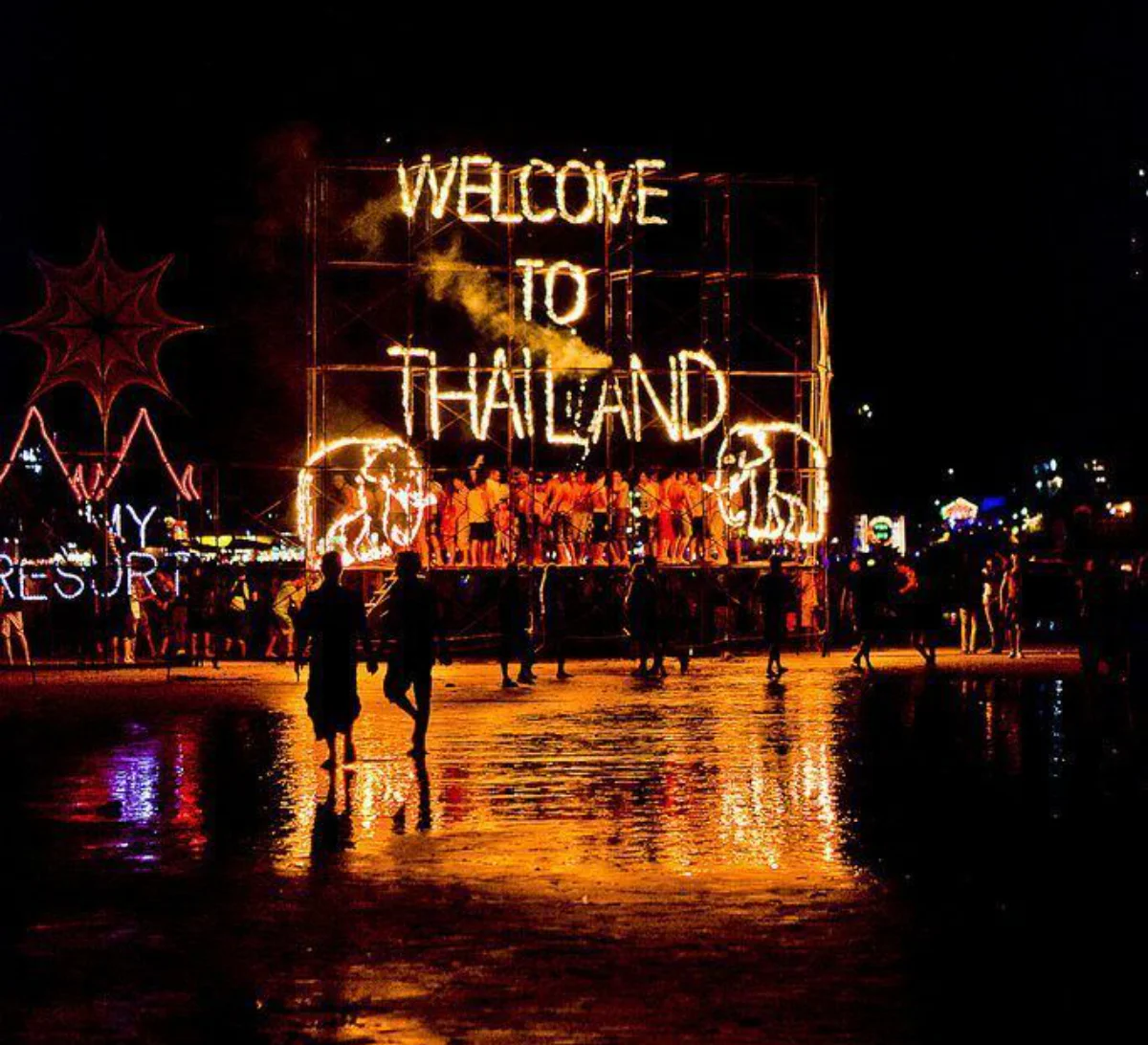 Transfer from Krabi to Koh Samui. Enjoy the vibrant Full Moon Party.