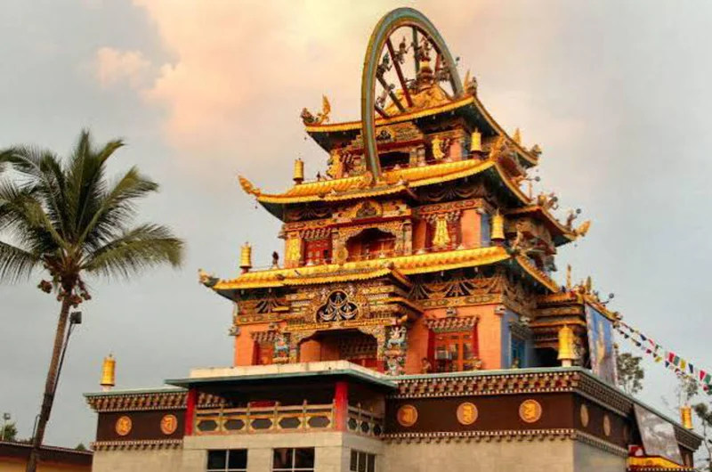The scenic Namdroling Monastery