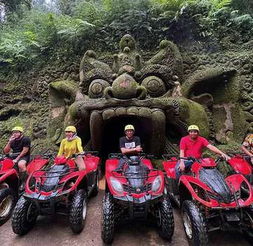 Ubud ATV adventure, Tegenungan Waterfall and day club