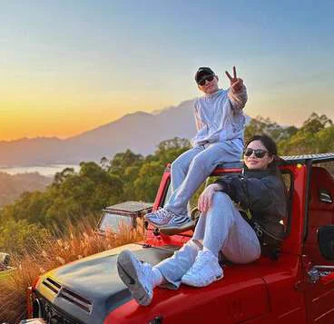 Mount Batur jeep sunrise and rice terraces